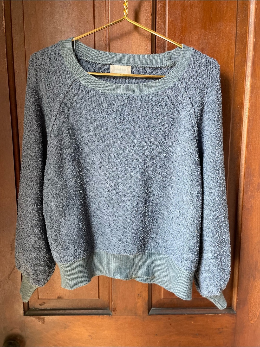 altar'd state women's small / medium long sleeve blue sweater